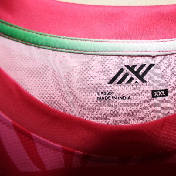 3/$118❤️new Six5six INDIA 2022 away cup shirt pink soccer jersey very fitted XXL - Picture 2 of 10